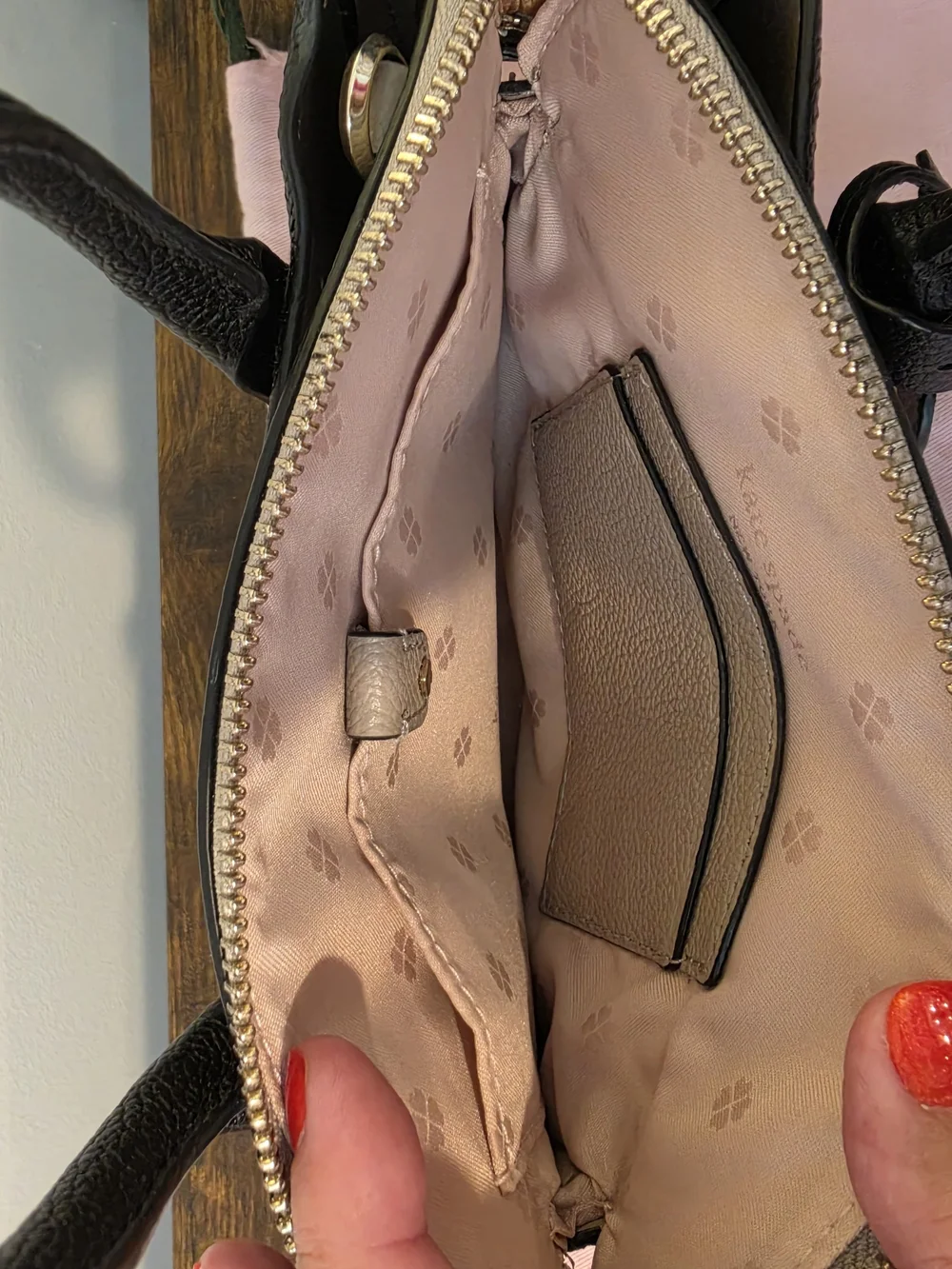 Kate Spade Mini Black Leather Satchel With Crossbody Strap